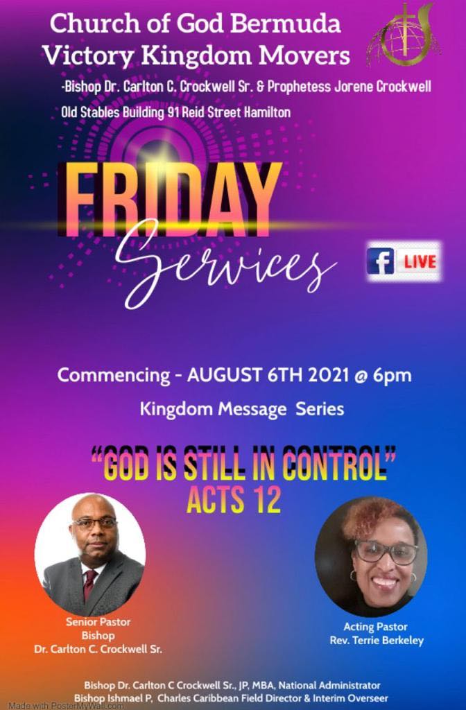 Church Of God Bermuda Friday Services